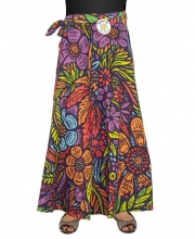 NEW! Lush Flower Wrap Skirt with Zip Pocket