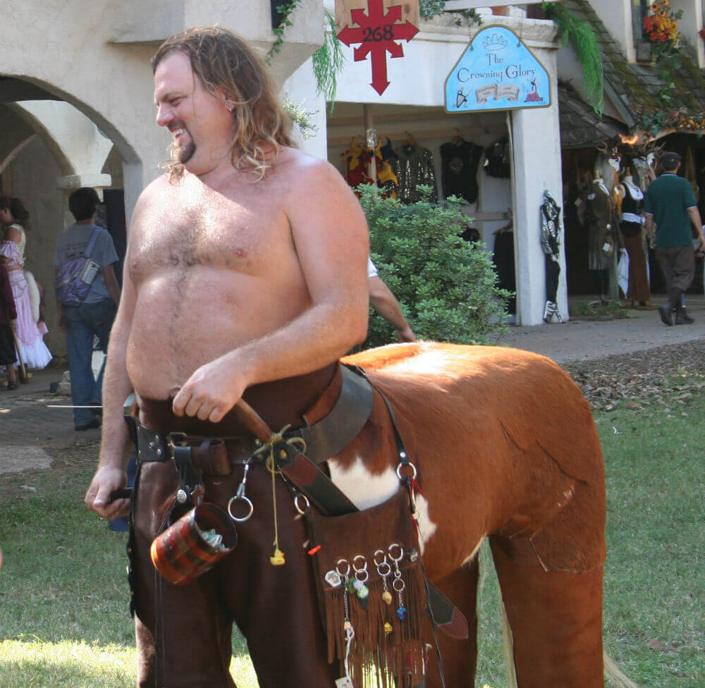 Ren Fest centaur COURTESY Ed Schipul - Embrace Good Vibes