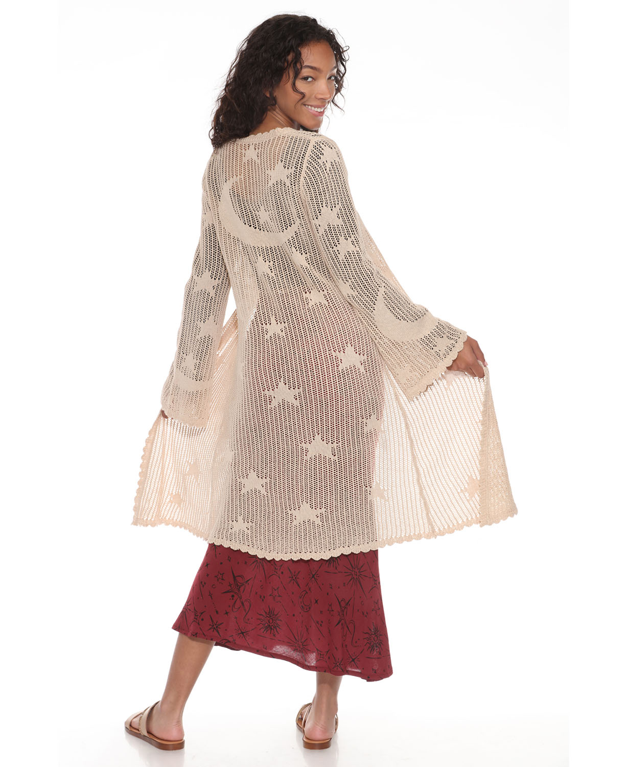 Moonflower Lace Duster | Celestial Lace Kimono | Soul Flower