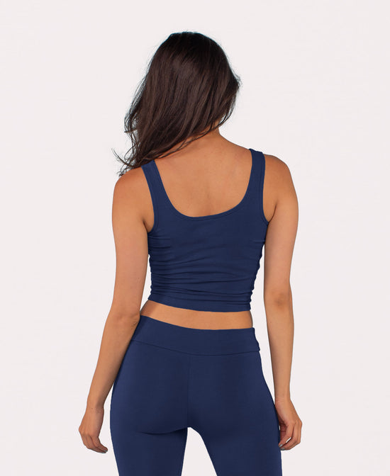 Moon Goddess Organic Cropped Tank Top - Triple Moon Tank | Lunar Tank Tops | Soul Flower Women