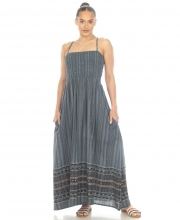 NEW! Blue Horizon Striped Maxi Dress