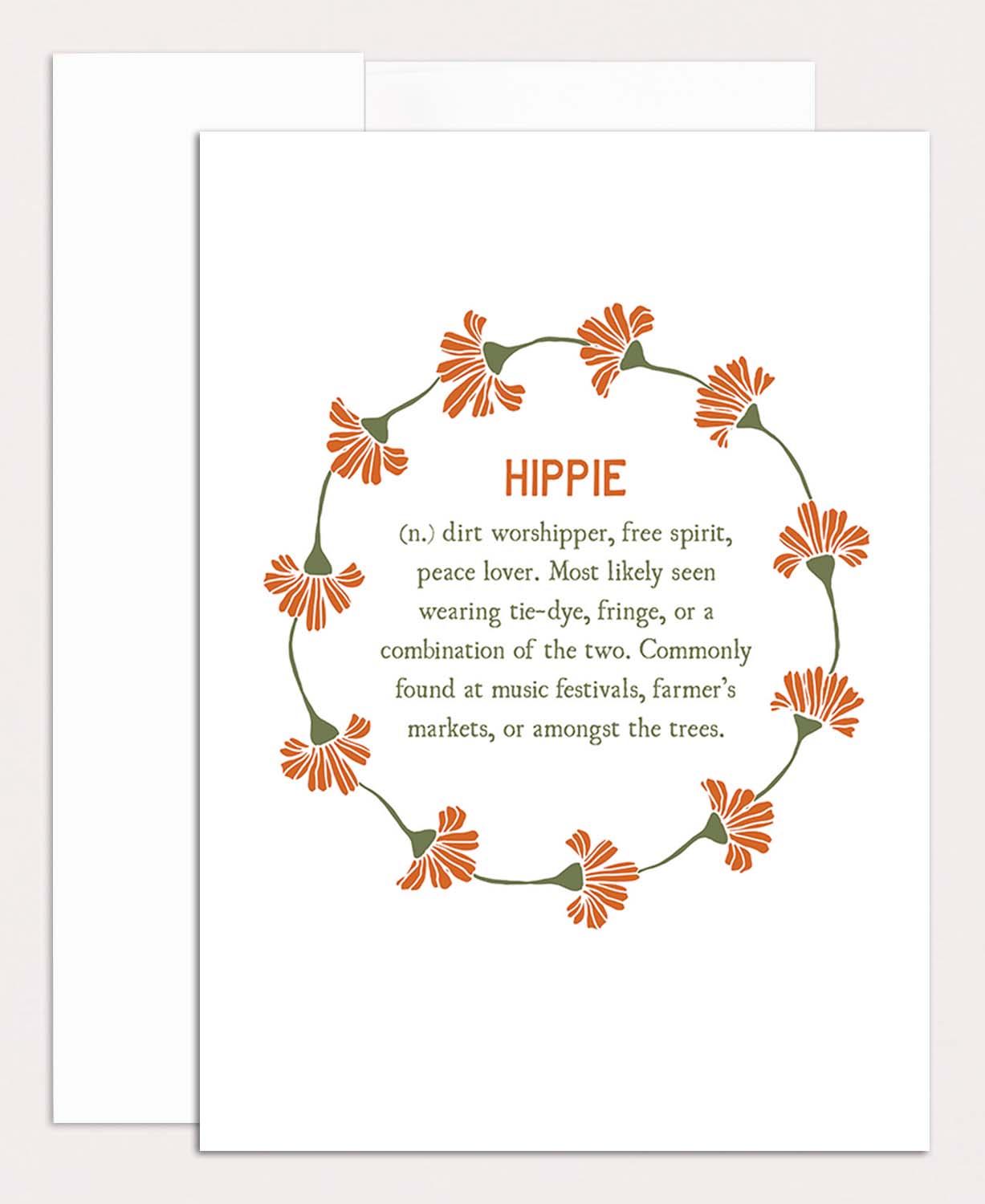 Closeout! Hippie Definition Greeting Card