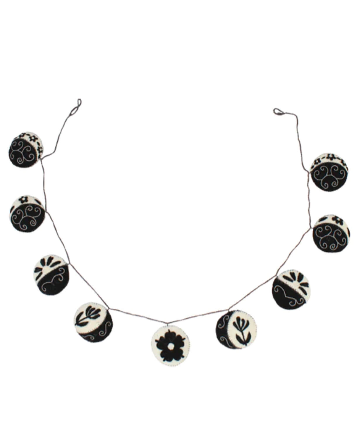 Moon Phases Garland in Black