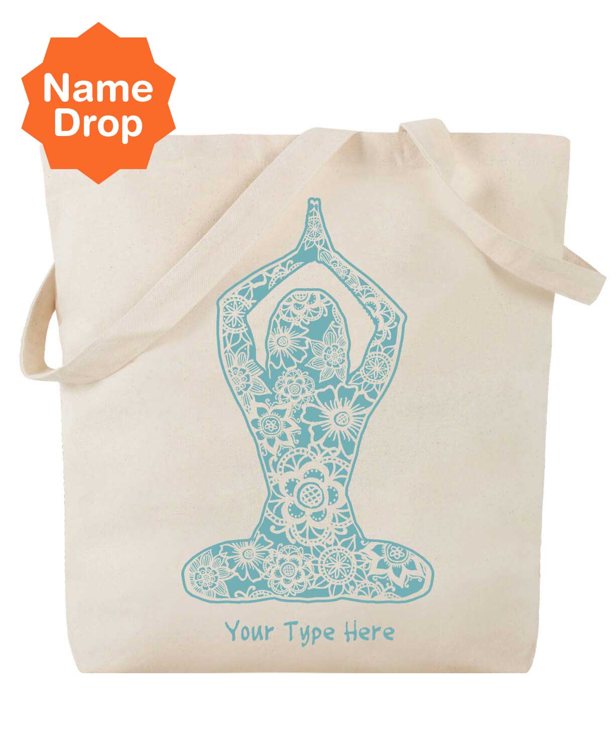 Custom Yoga Pose Eco Tote Bag