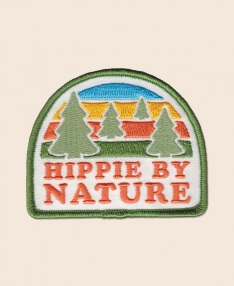 Hippie By Nature Iron-On Hippie Patch