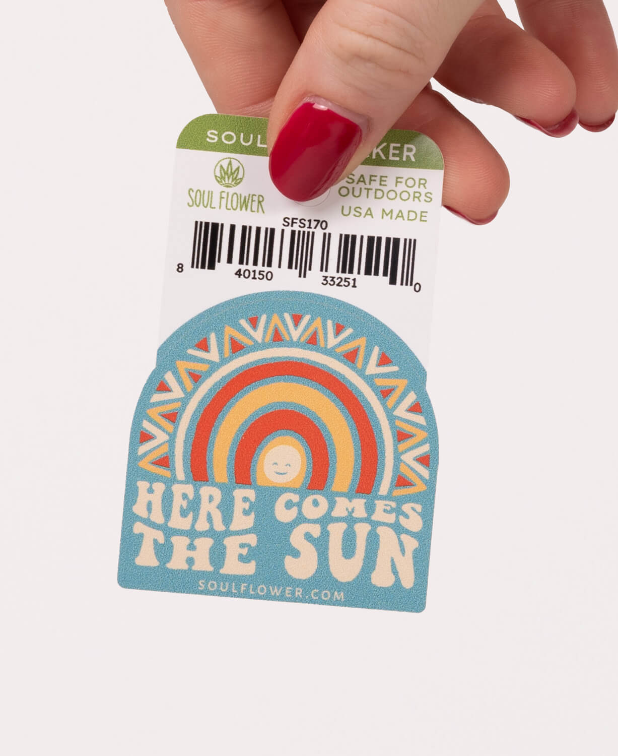 Here Comes the Sun Mini Sticker
