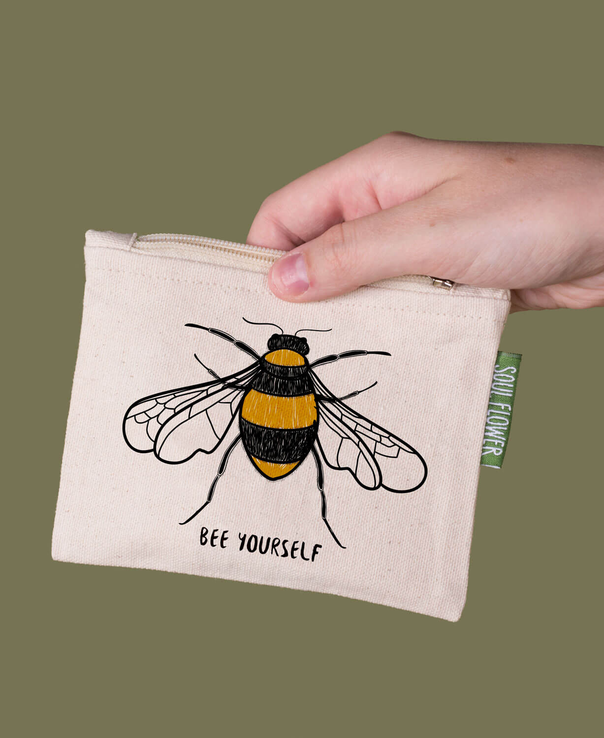 Bee Yourself Small Zipper Pouch