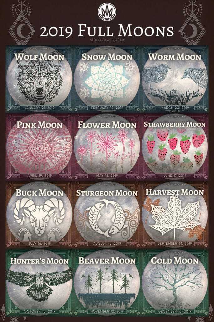 2019 full moon calendar 1 683x1024 - 2019 Full Moon Calendar - Full Moon