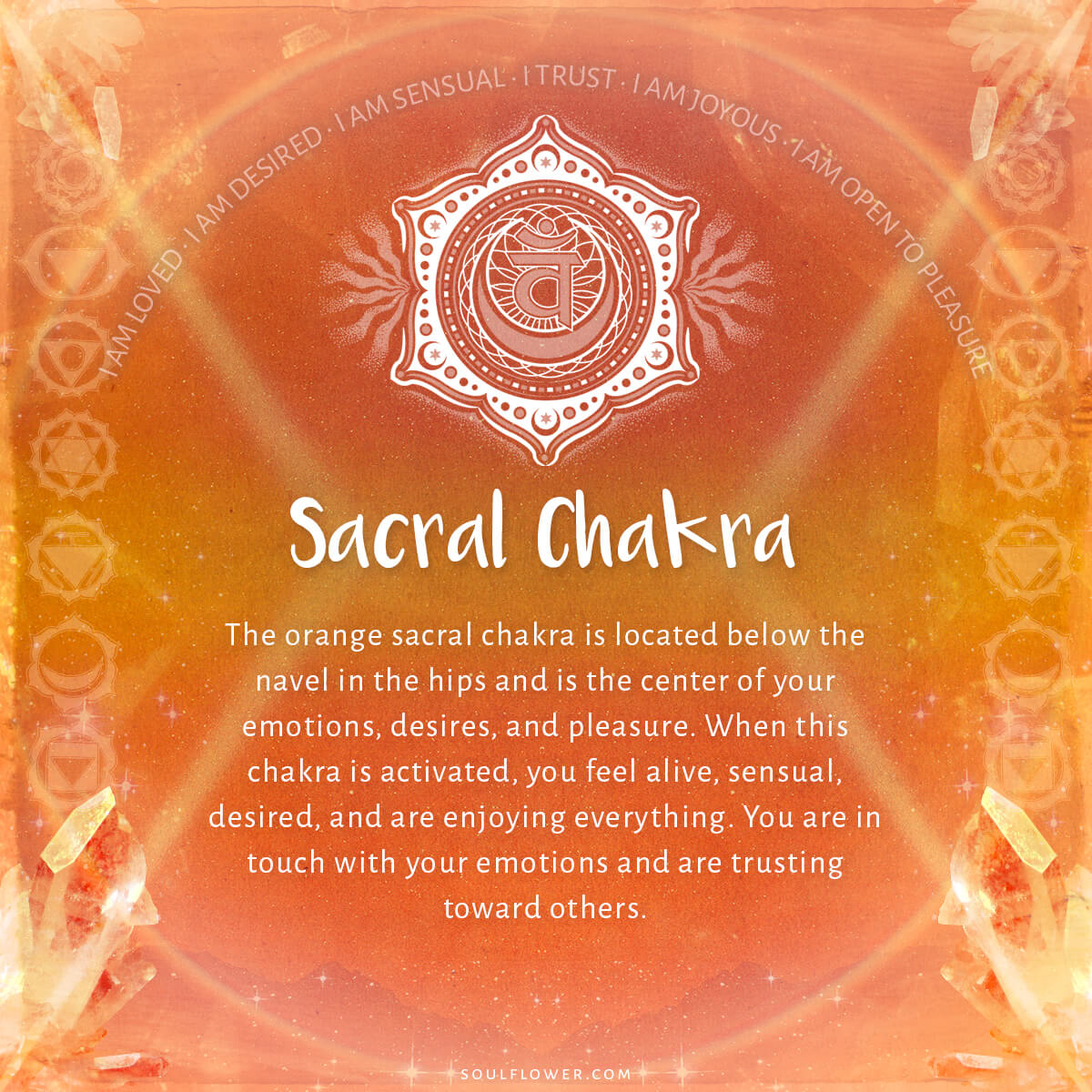 2nd chakra sacral - Chakra Chart Meanings