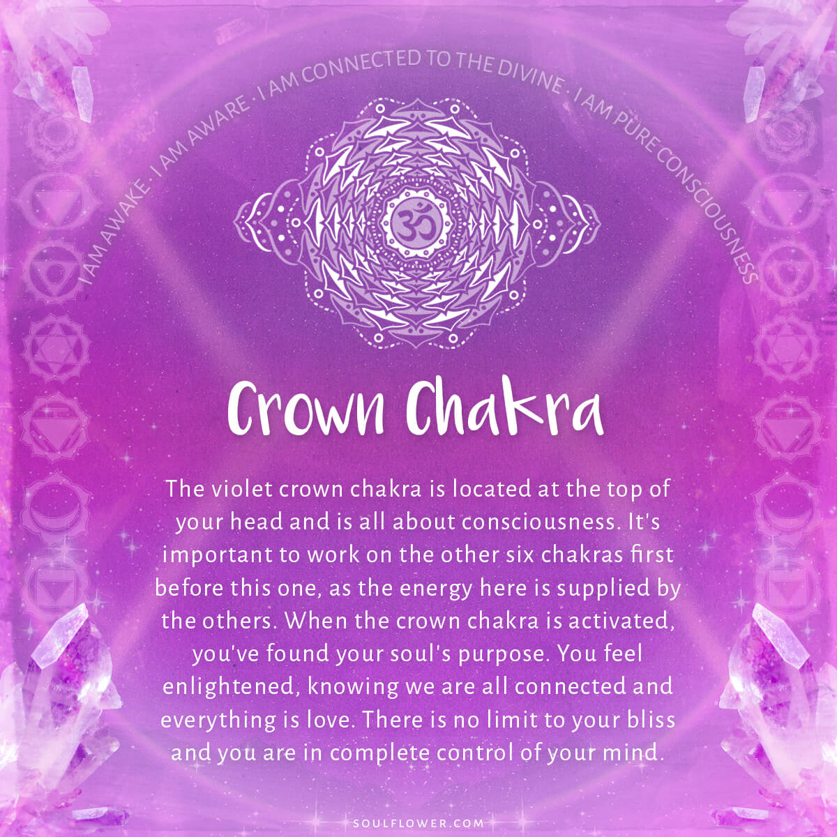 7th chakra crown - Chakra Chart Meanings