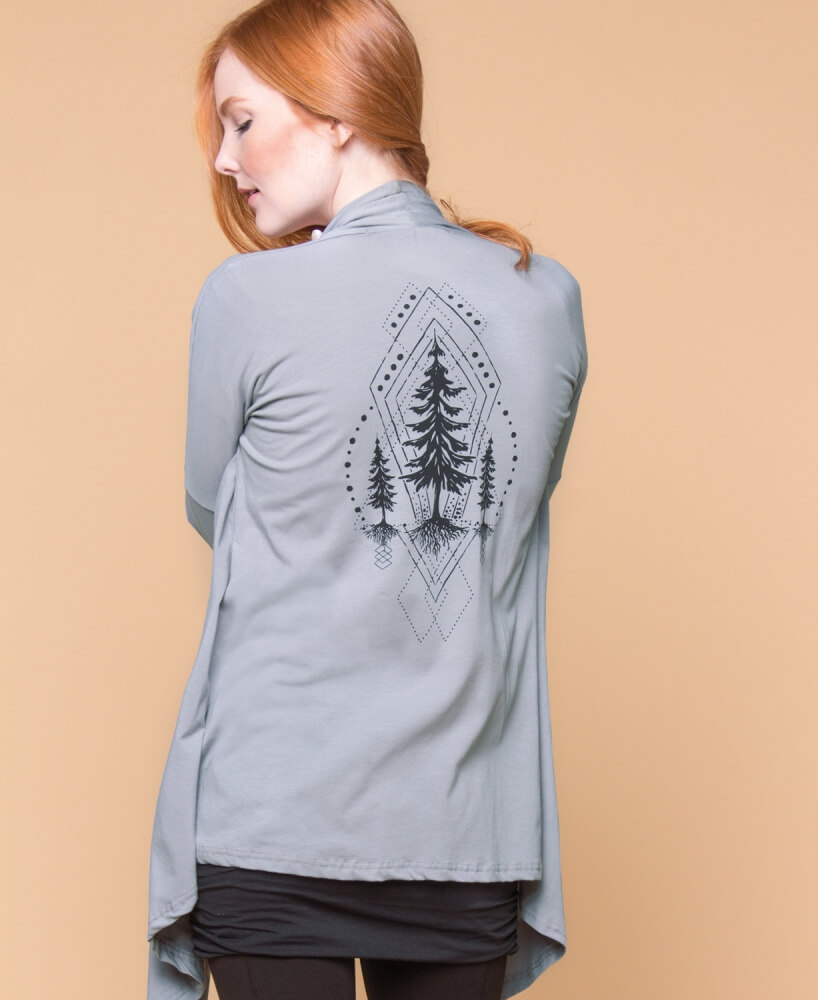 Flow Collection: Sacred Pine Draped Cardigan