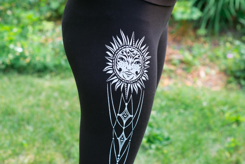 celestial sun leggings - The Art of Leggings