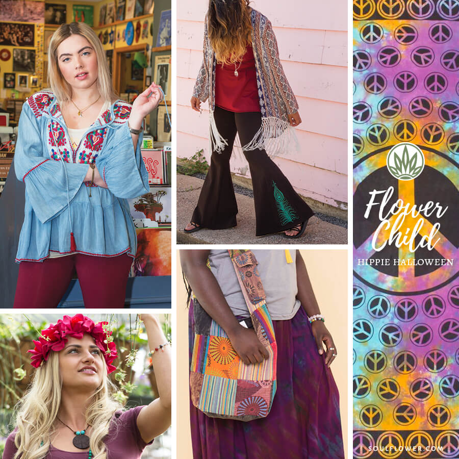 Peace Out Hippie Costume for Girls - Halloween Costume Ideas