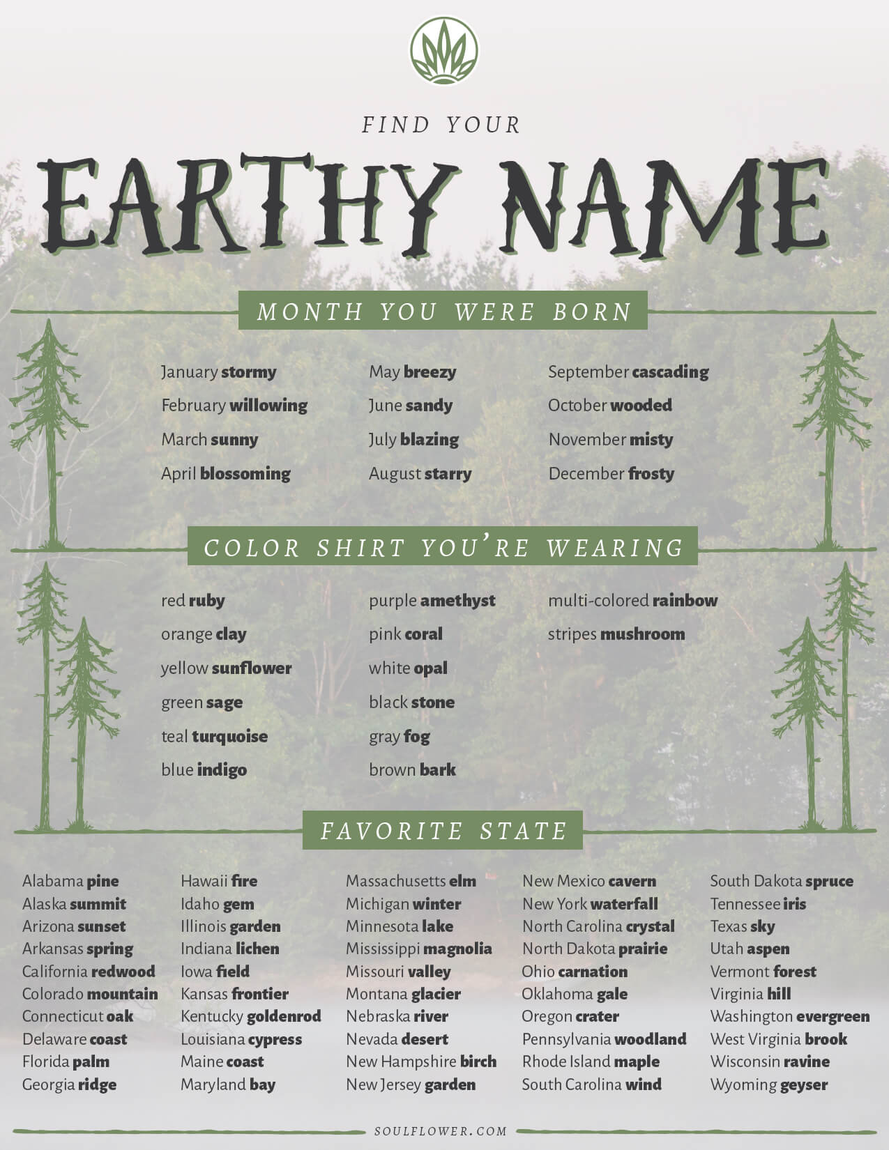 earthy name quiz v1 - Planting for Pollinators