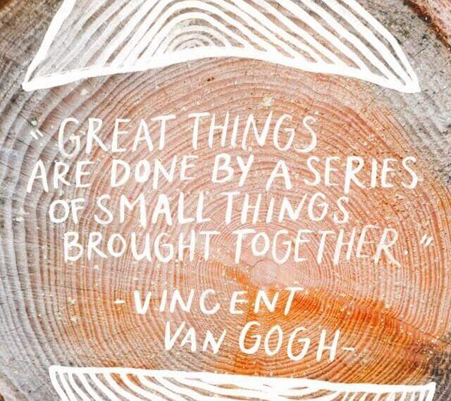 Great Things are Small Things