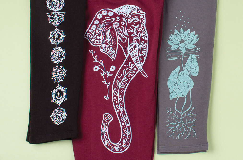 hand drawn organic cotton tights - The Art of Leggings