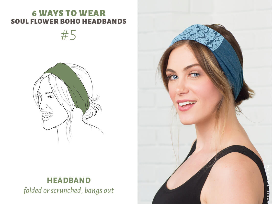 how to wear a thick headband 5 - How to Wear a Thick Boho Headband - Boho Headbands!