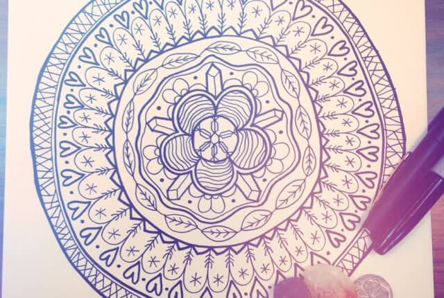 mandala 3 640x430 - Draw a Personal Mandala - Drawing a Mandala