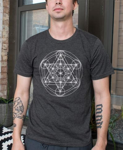 metatrons cube tshirt sacred geometry - Merkaba Shirt - Sacred Geometry Shirts - Behind the Design
