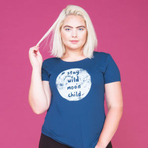 organic cotton moon shirt 300x300 - 2020 Full Moon Calendar - Full Moon Advice