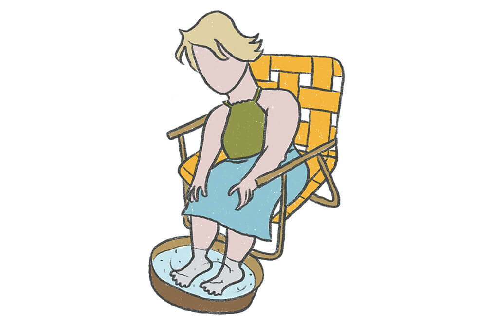 outdoor footbath - Eco-Friendly 4th of July Ideas