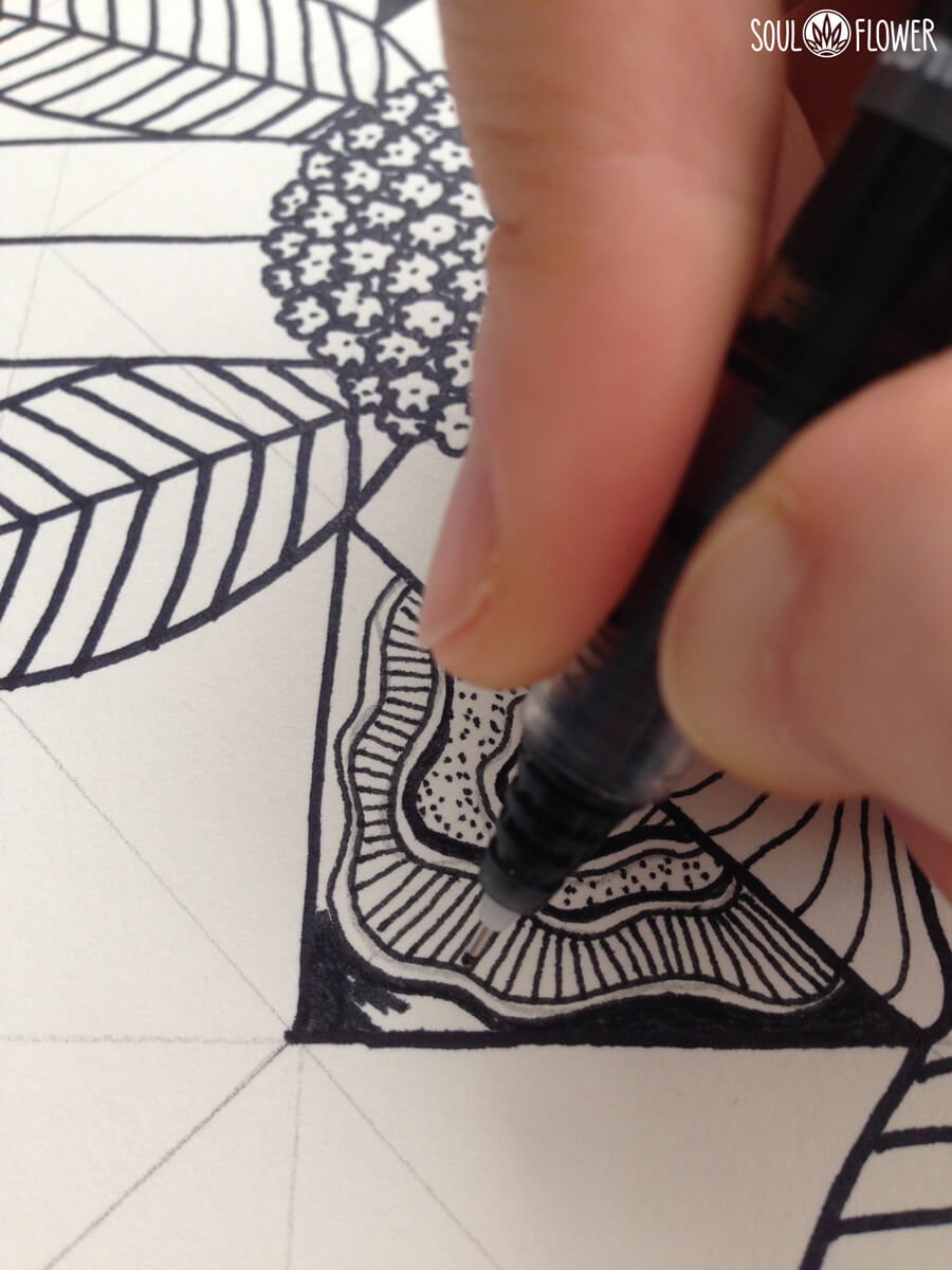 soul flower hand drawn designs - Behind the Art: Sacred Place Mandala