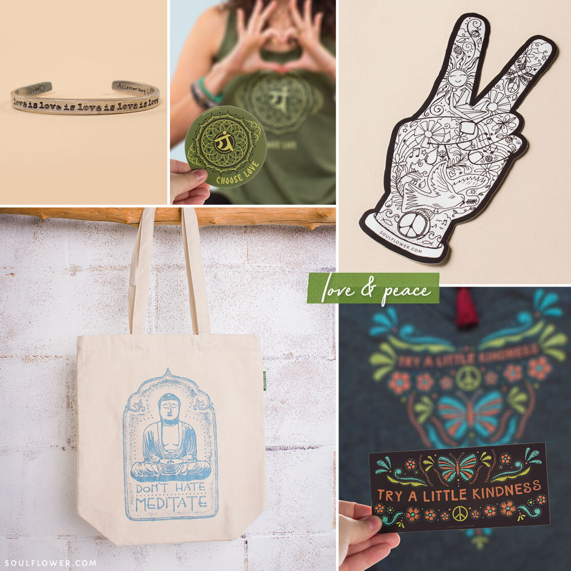 vegan gifts love peace good vibes - Vegan Gift Ideas - Vegan Holiday Gifts