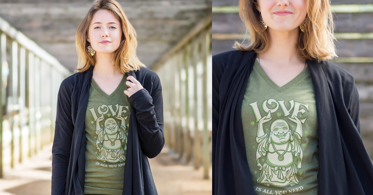 yoga t shirts buddha love - Yoga T-Shirts to Inspire Your Practice