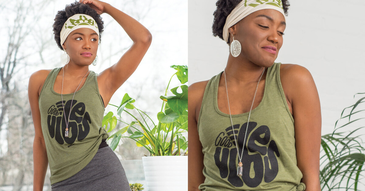 Yoga Tanks with Sayings | Good Vibes Only