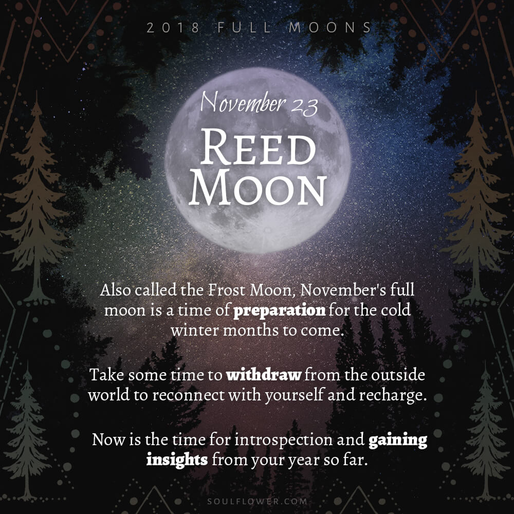 2018 Full Moons - November Reed Moon