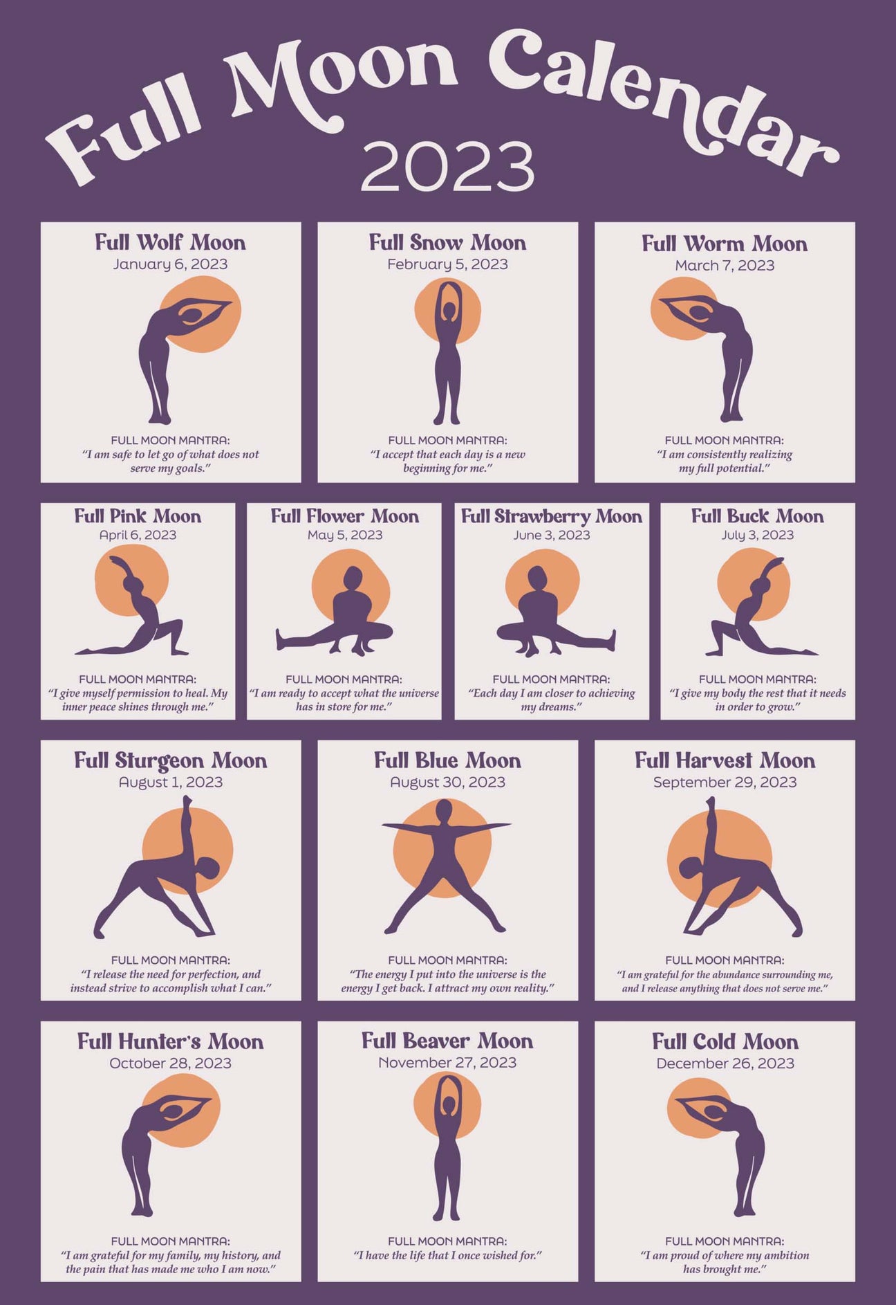 2023 full moons - Soul Flower Blog