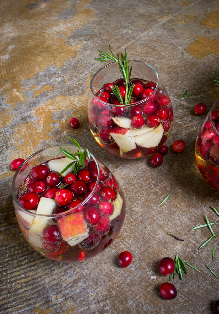 Pomegranate Spritzer DIY Holiday Cocktail