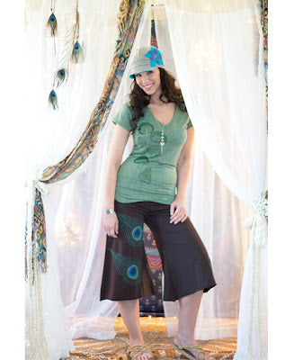 Pretty as a Peacock Crop Pants