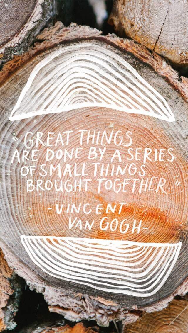 Great Things are Small Things