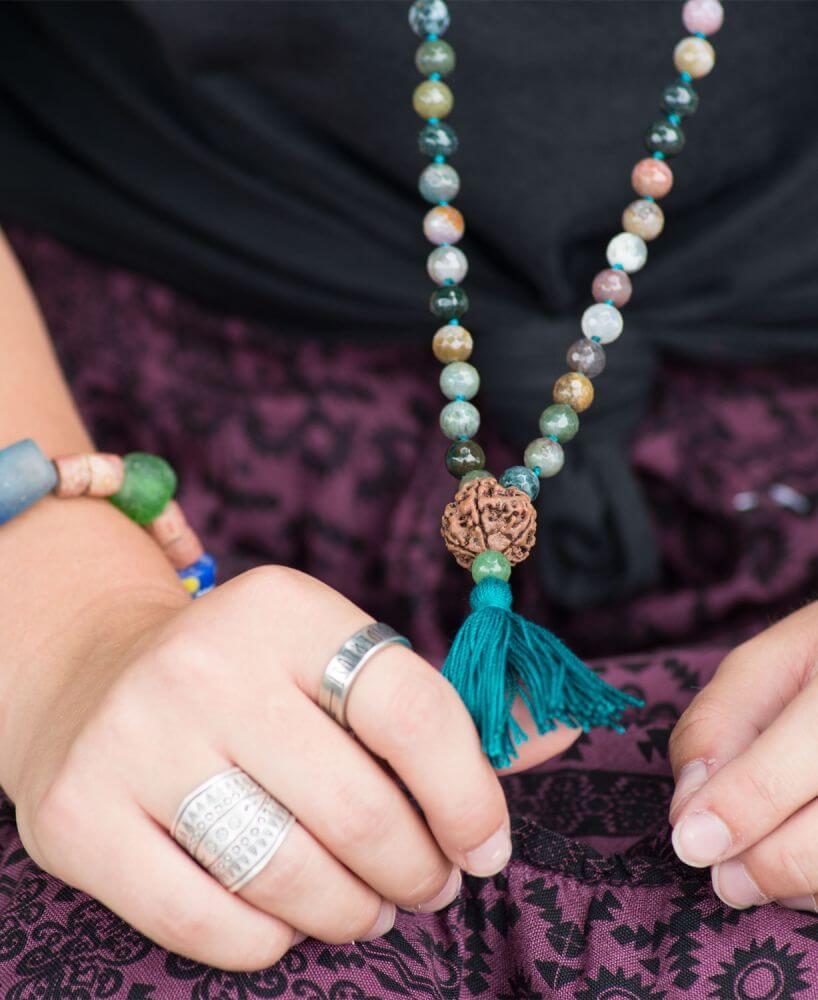How to Wear Mala Beads - Wearing a Mala - Soul Flower