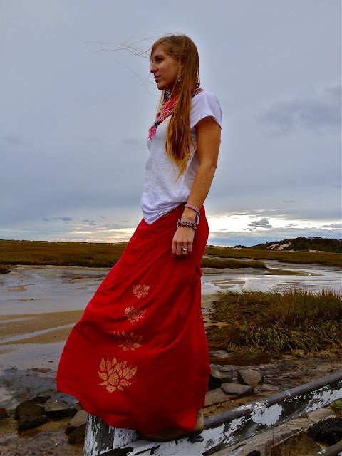 Lotus Stack Organic Maxi Worn Short or Long