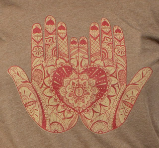 Mehndi Hands Hoody : The Heart Chakra