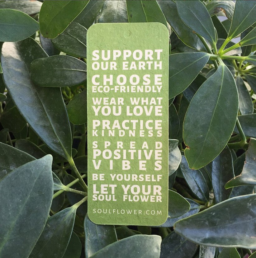 Soul Flower Hangtag in Greenery
