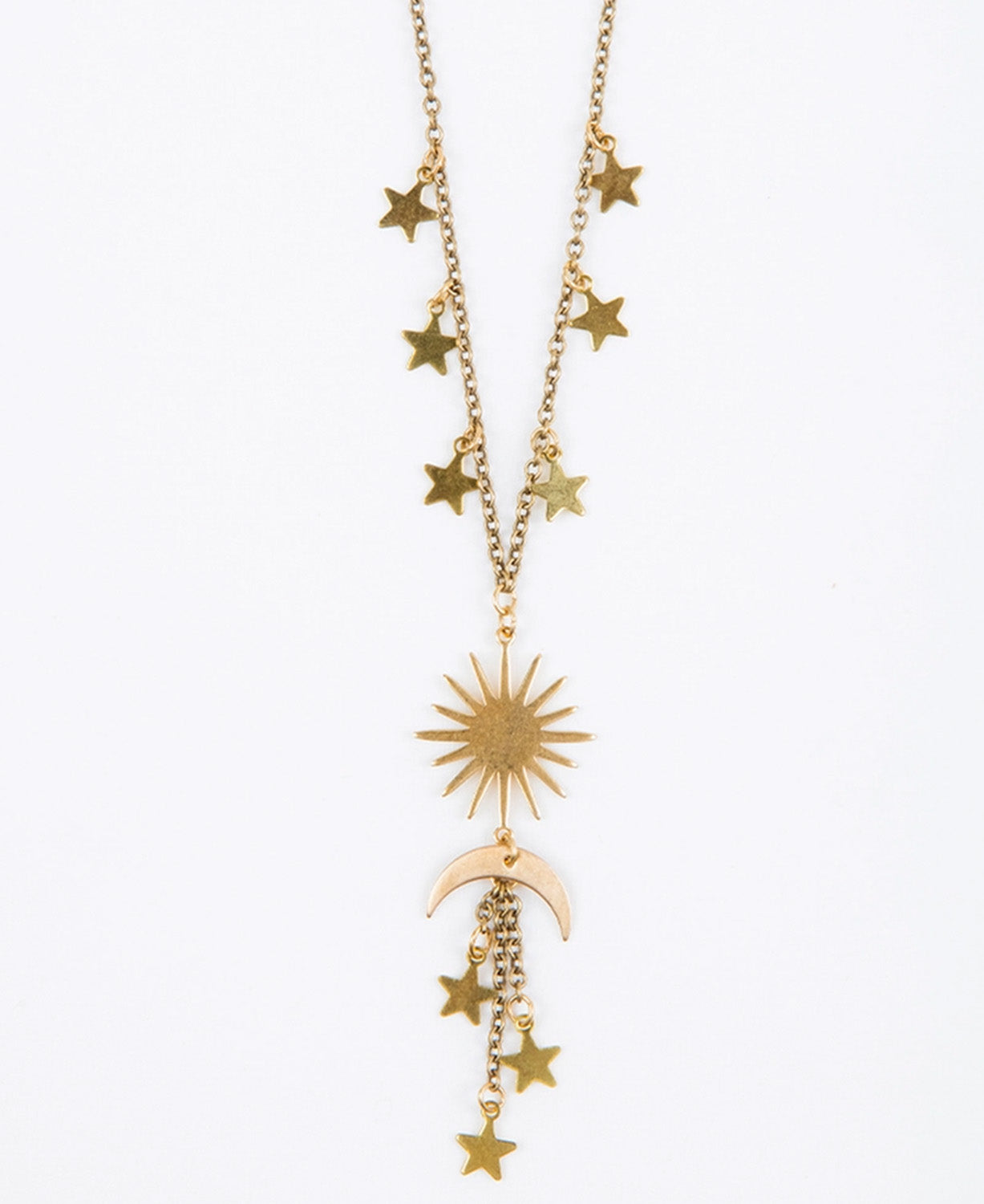 Sun, Moon & Stars Talisman Necklace - Boho Talisman Necklace | Celestial Jewelry | Soul Flower