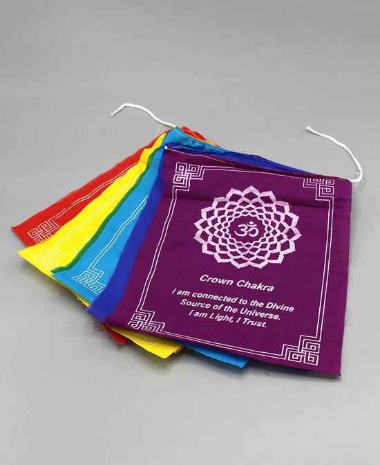 Rainbow Chakra Prayer Flags - Batik Rainbow Flags | Prayer Flags | Soul Flower