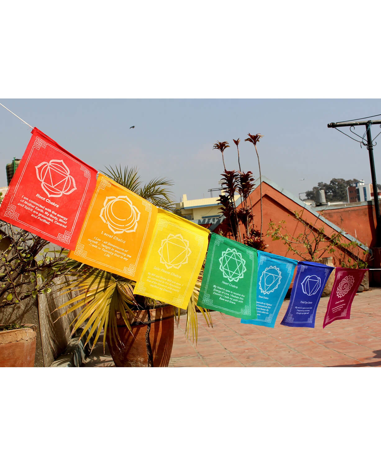 Rainbow Chakra Prayer Flags