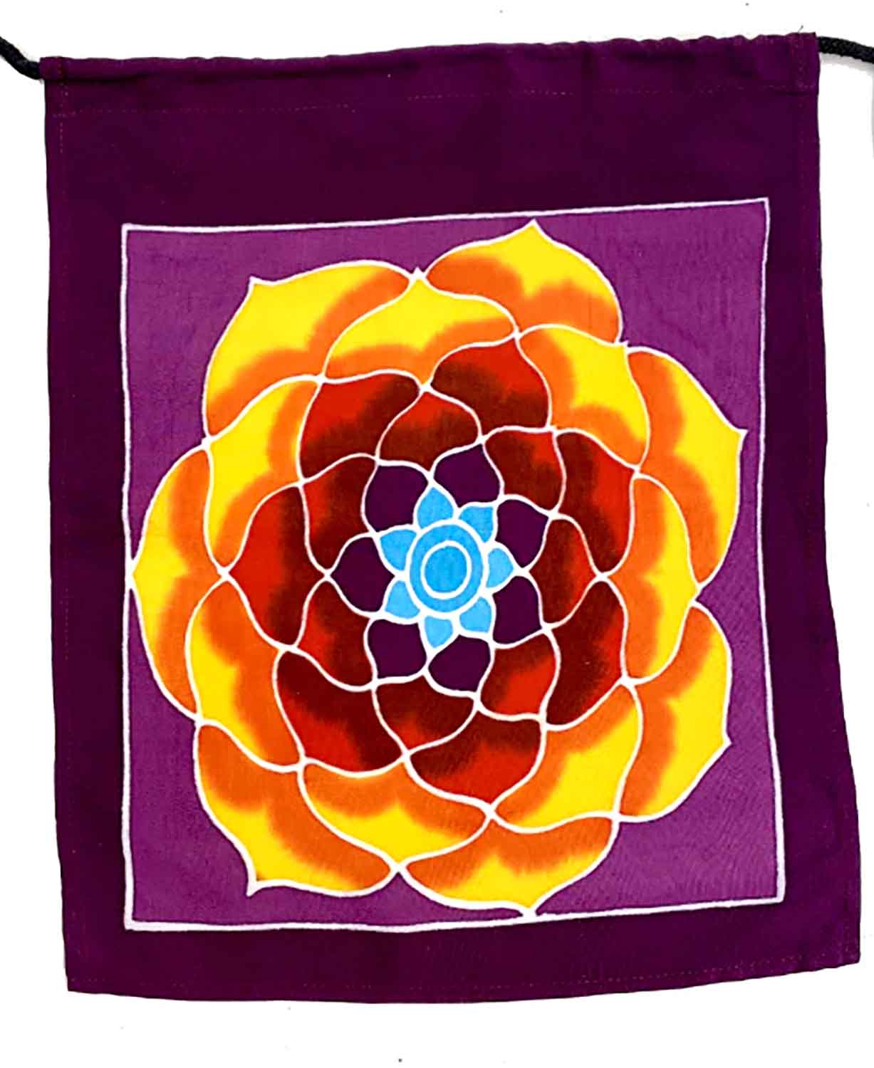 Lotus Flower Prayer Flags