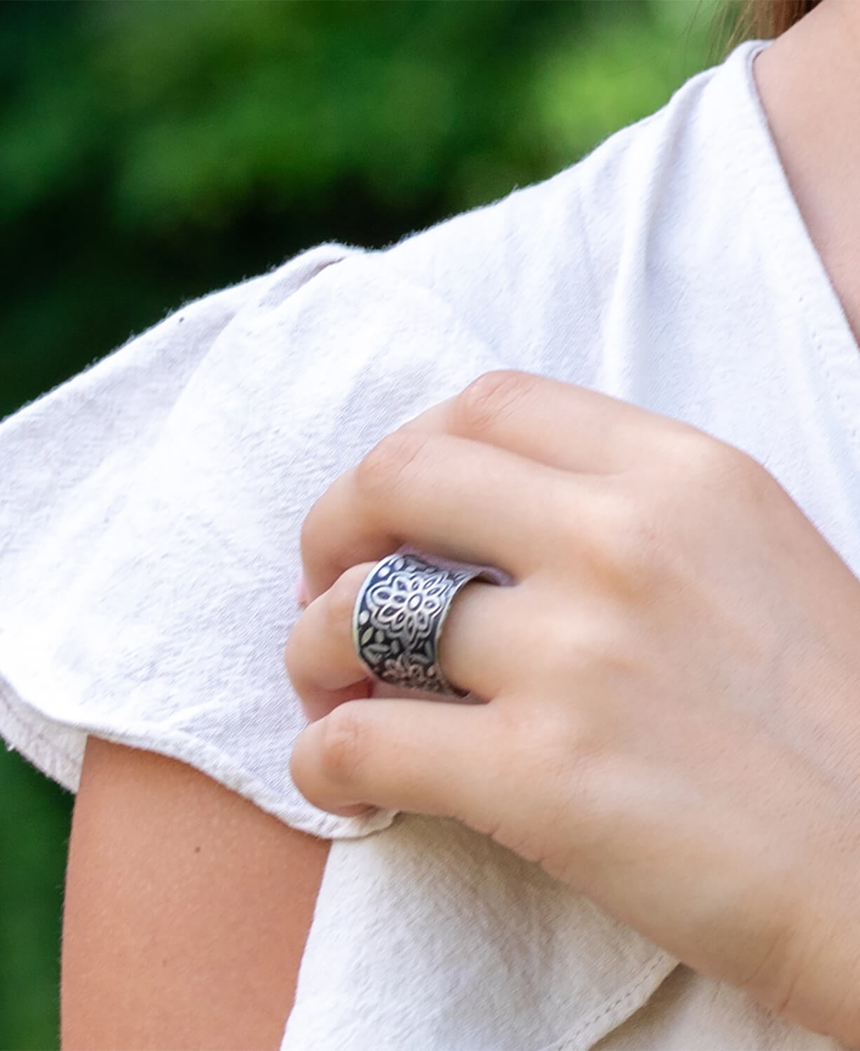 NEW! Midnight Bloom Cuff Ring