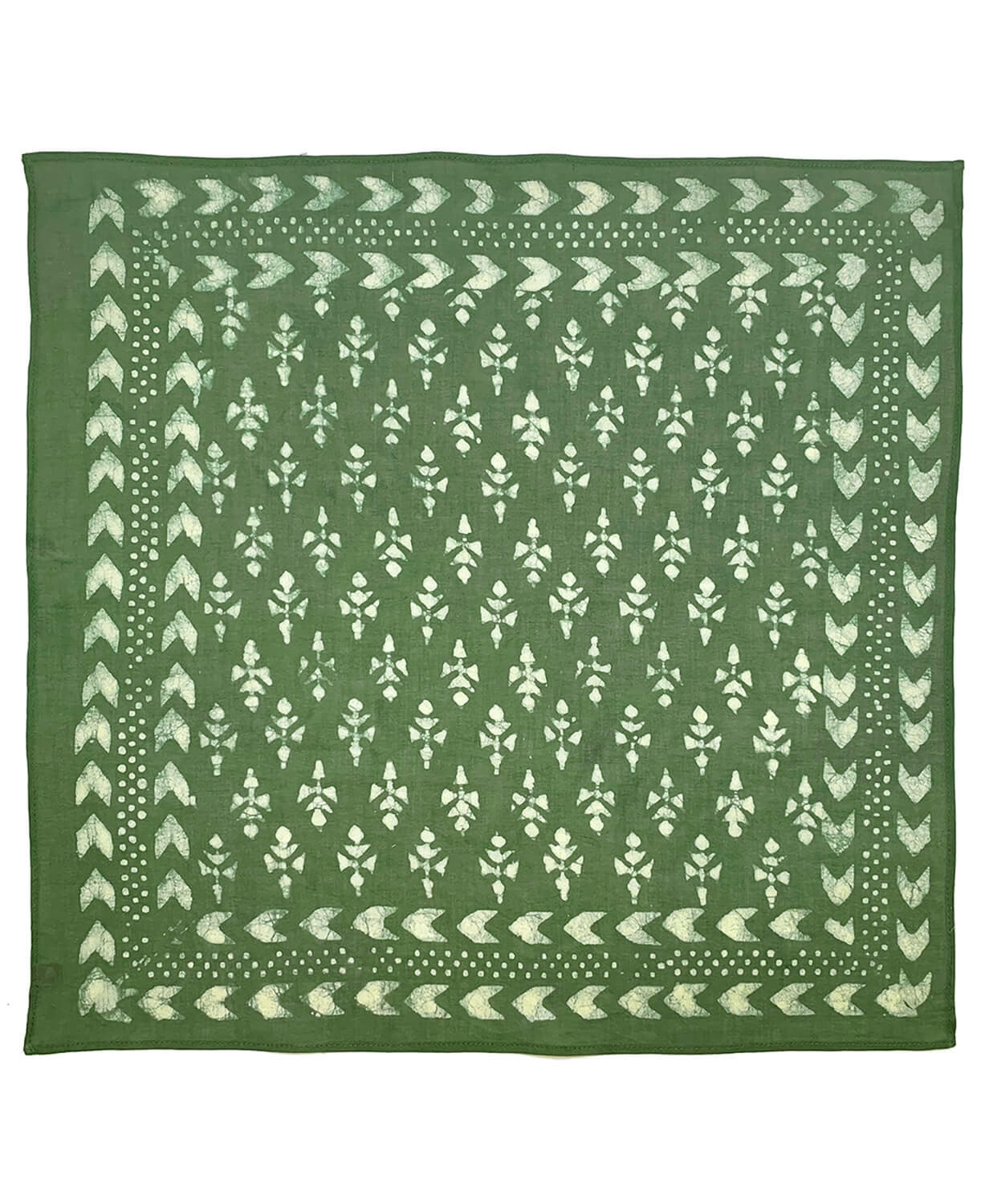 Sage & Spirit Block Print Bandana - Sage Green Bandana | Hippie Bandanas | Soul Flower