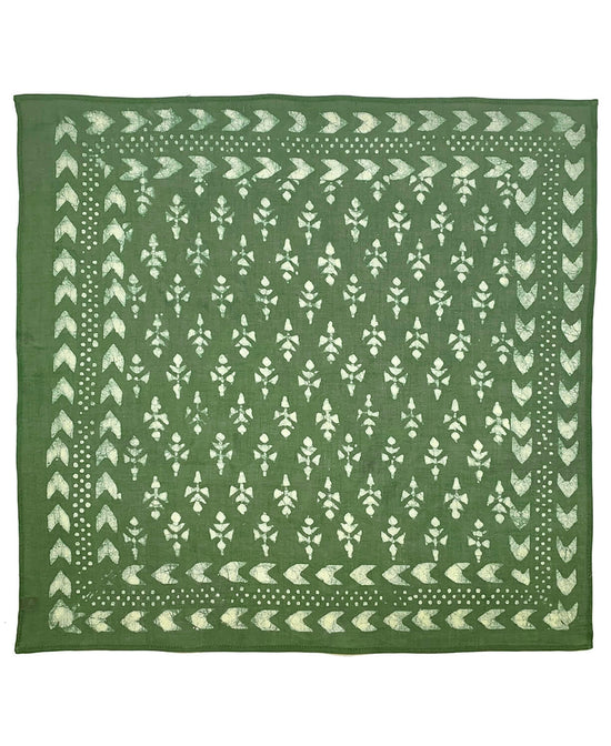 Sage & Spirit Block Print Bandana - Sage Green Bandana | Hippie Bandanas | Soul Flower
