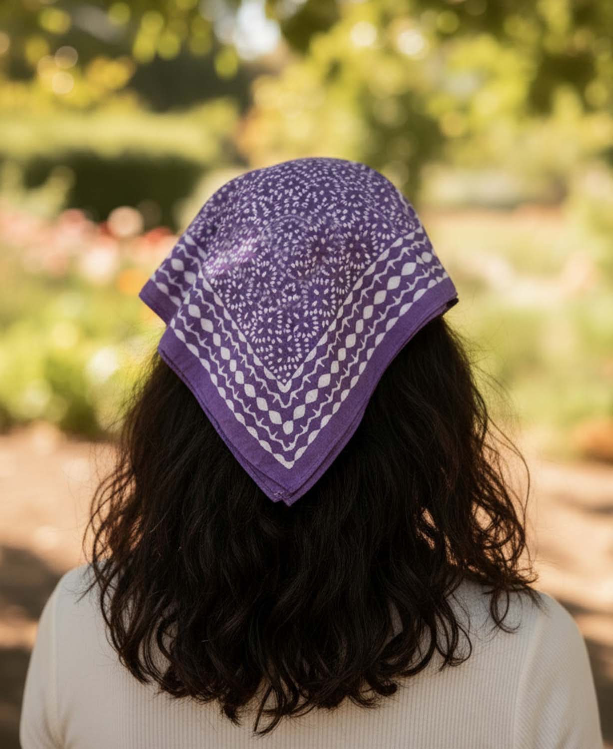 Lavender & Light Bandana - Purple Boho Bandana | Hippie Bandanas | Soul Flower