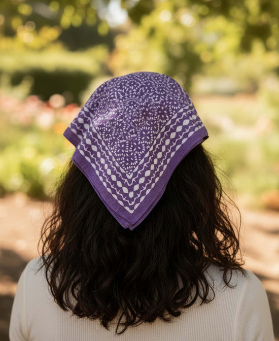 Lavender & Light Bandana - Purple Boho Bandana | Hippie Bandanas | Soul Flower