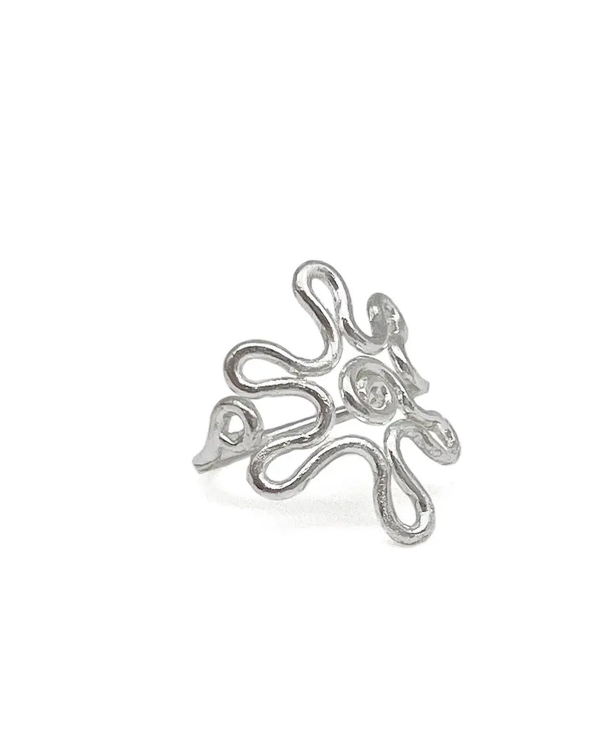 Flower Power Ring - Flower Adjustable Silver Ring | Boho Hippie Jewelry | Soul Flower