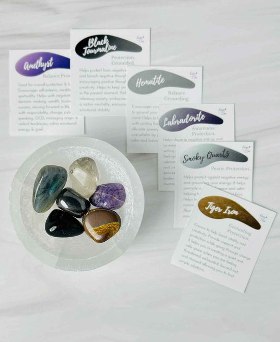Protection Crystal Kit - Crystal Kit | Protect from Negative Energy | Soul Flower