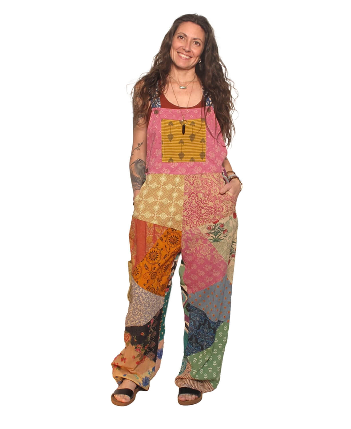 NEW! Kindfolk Patchy Overalls